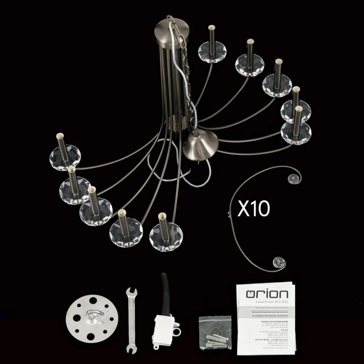 lustre_ariane_nickel___cm_cristal__lampes_5.webp Discount ORION Lustre Ariane, nickel, Ø 92 cm, cristal, 10 lampes