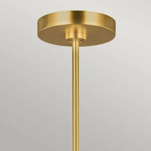 Clearance FEISS Lustre Brianna à neuf lampes laiton bruni