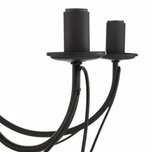 Discount ONLI Lustre Candela, noir, à 5 lampes