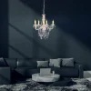 Cheap Näve Lustre Cecilia, blanc, fer/acrylique, Ø 52 cm, à 5 lampes.