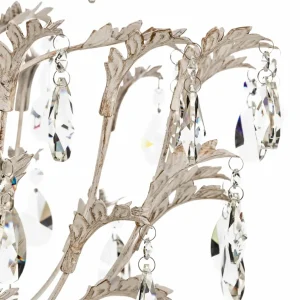 Shop ONLI Lustre Cesta, cinq lampes avec cristaux