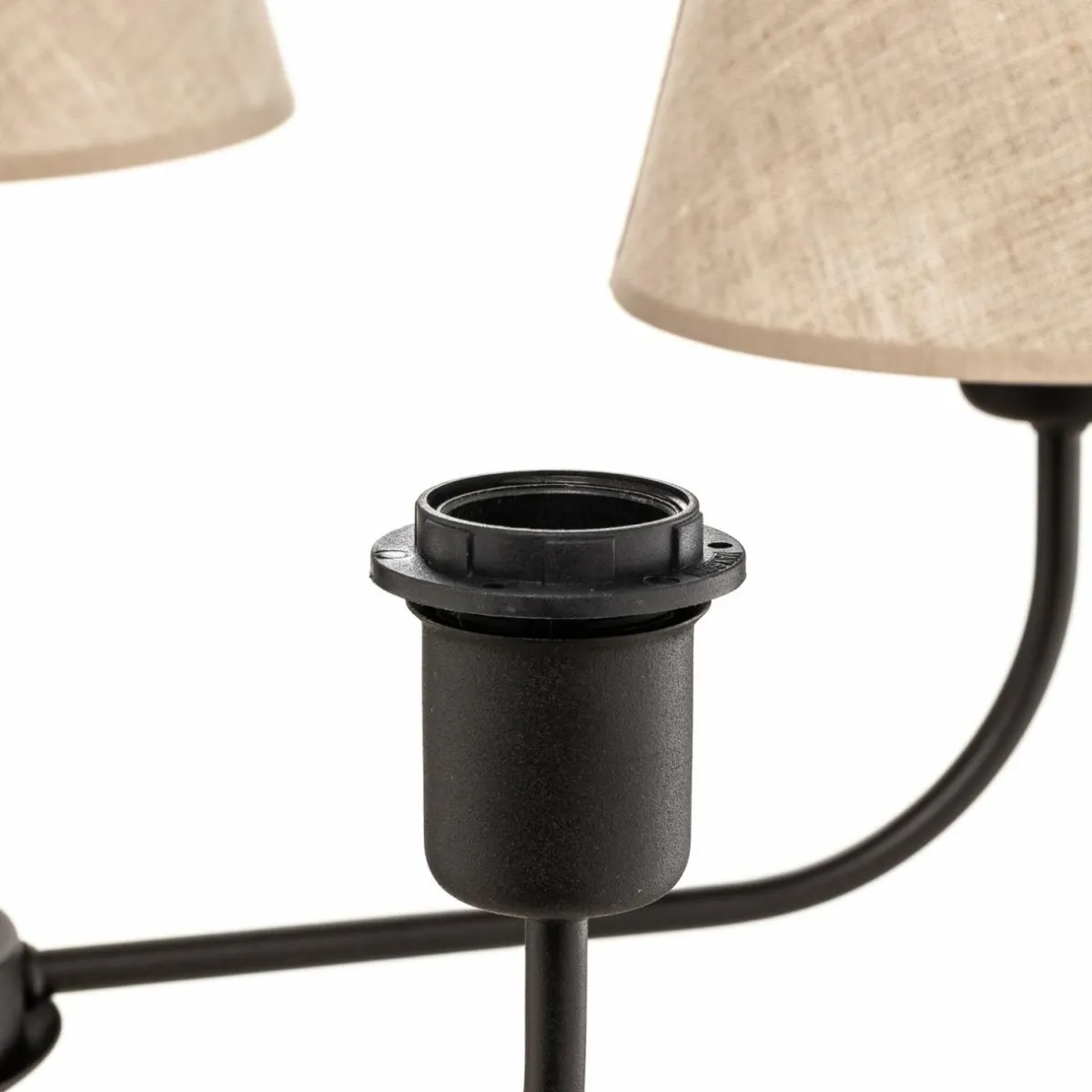 lustre_chicago_abatjour_lin_cinq_lampes_4.webp Store TK Lighting Lustre Chicago, abat-jour lin, cinq lampes