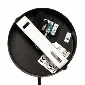 Store TK Lighting Lustre Chicago, abat-jour lin, cinq lampes