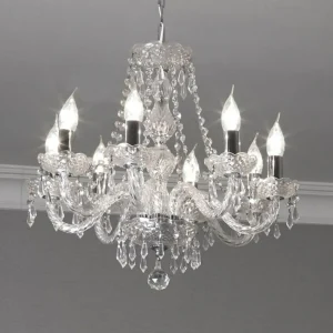 Discount Searchlight Lustre cristal à 8 lampes HALE