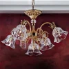 Clearance ORION Lustre doré resplendissant KAISA, 5 lumières