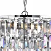 Sale Searchlight Lustre Empire avec prismes de cristal