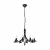 New Lamkur Lustre Kandela, à huit lampes, noir