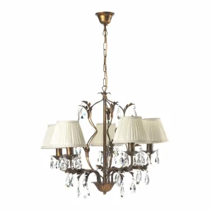 Shop ONLI Lustre Karen à 5 lampes bronze