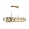 Fashion Lucea Lustre Karmella 100 cm laiton ancien à 12 lampes