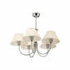 Online Jupiter Lustre London chromé/crème, à 5 lampes