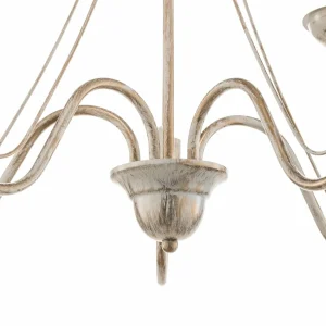 Discount HELAM Lustre Malbo à 5 lampes en blanc