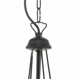 Store HELAM Lustre Malbo à 5 lampes en noir
