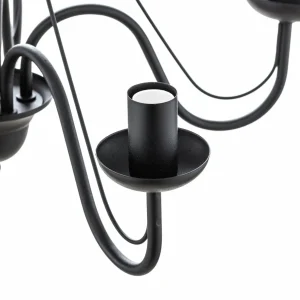Store HELAM Lustre Malbo à 5 lampes en noir