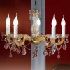 Online ORION Lustre Marie Claire verre cristal à 5 lampes