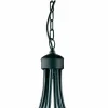 Store Searchlight Lustre Maypole noir mat à 8 lampes