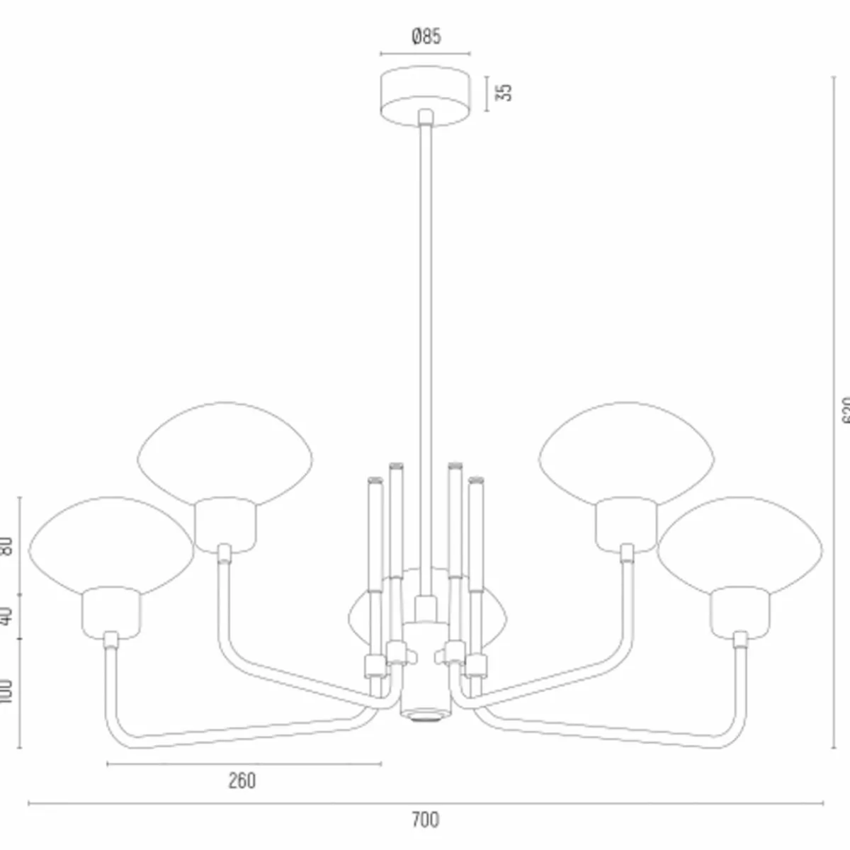 lustre_ravello___lampes_noirblancor_4.webp Shop Argon Lustre Ravello, à 5 lampes, noir/blanc/or