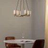 Cheap Lucea Lustre Ressa, Ø 59 cm, laiton ancien, à 4 lampes