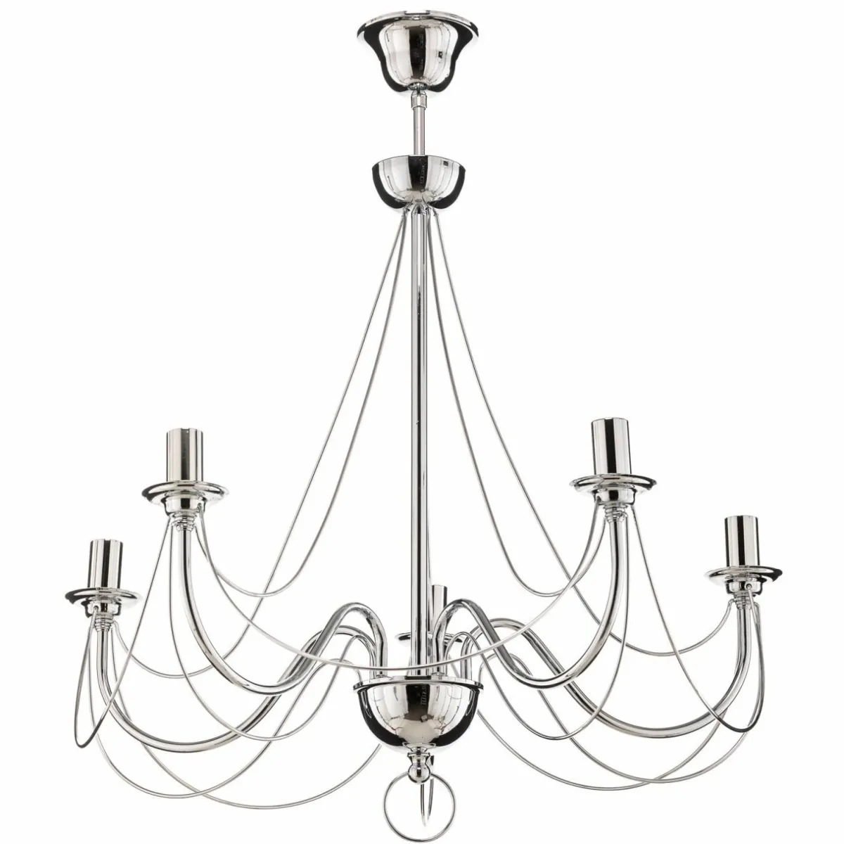lustre_retro___lampes_cm_chrom_1.webp Fashion Domiluce Lustre Retro, à 5 lampes 75 cm, chromé
