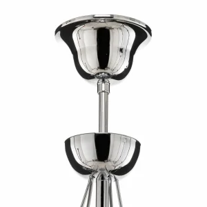 Fashion Domiluce Lustre Retro, à 5 lampes 75 cm, chromé