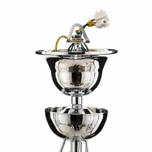 Fashion Domiluce Lustre Retro, à 5 lampes 75 cm, chromé