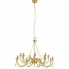 Fashion Domiluce Lustre Retro, à 16 lampes, doré