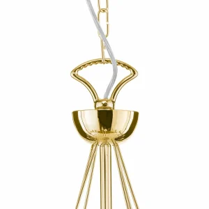 Fashion Domiluce Lustre Retro, à 16 lampes, doré