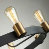 Shop Quintiesse Lustre Silas, noir, à huit lampes, Ø 82,9 cm