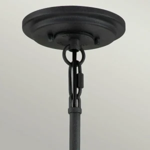 New Quintiesse Lustre Silas, noir, à six lampes, Ø 72,3 cm