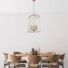 Fashion Opviq Lustre Till 13256, doré, métal, à 4 lampes