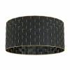 Store EGLO Marasales plafonnier en textile noir/laiton