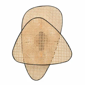 Clearance MARKET SET Applique murale Screen, hauteur 77 cm, naturel, rotin