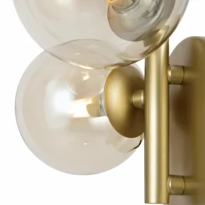 Hot Maytoni applique murale Dallas, or/clair 3 lampes. verre hauteur 25,5 cm
