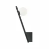 Shop Maytoni applique murale Kazmir, noir, hauteur 35 cm, métal