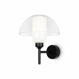 Store Maytoni applique murale Memory, noir, hauteur 24,4 cm, céramique