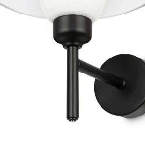 Store Maytoni applique murale Memory, noir, hauteur 24,4 cm, céramique