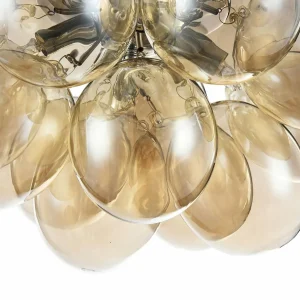 Online Maytoni Balbo plafonnier verre nickel/ambre