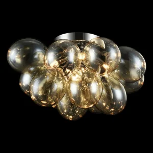 Online Maytoni Balbo plafonnier verre nickel/ambre