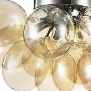Online Maytoni Balbo plafonnier verre nickel/ambre