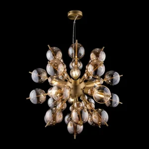 Clearance Maytoni Bolla suspension verre laiton/ambre