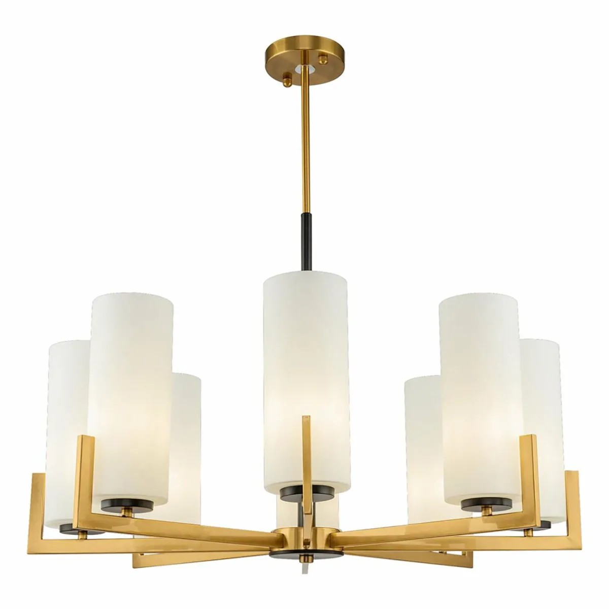 maytoni_fortano_lustre___lampes_abatjour_verre_2.webp Online Maytoni Fortano lustre à 8 lampes abat-jour verre