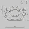 Fashion Maytoni luminaire encastrable Dot blanc rond 11,8 x 9 cm Alu GU10