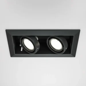 Best Sale Maytoni luminaire encastrable Metal, noir, 25 x 13 cm, à 2 lampes