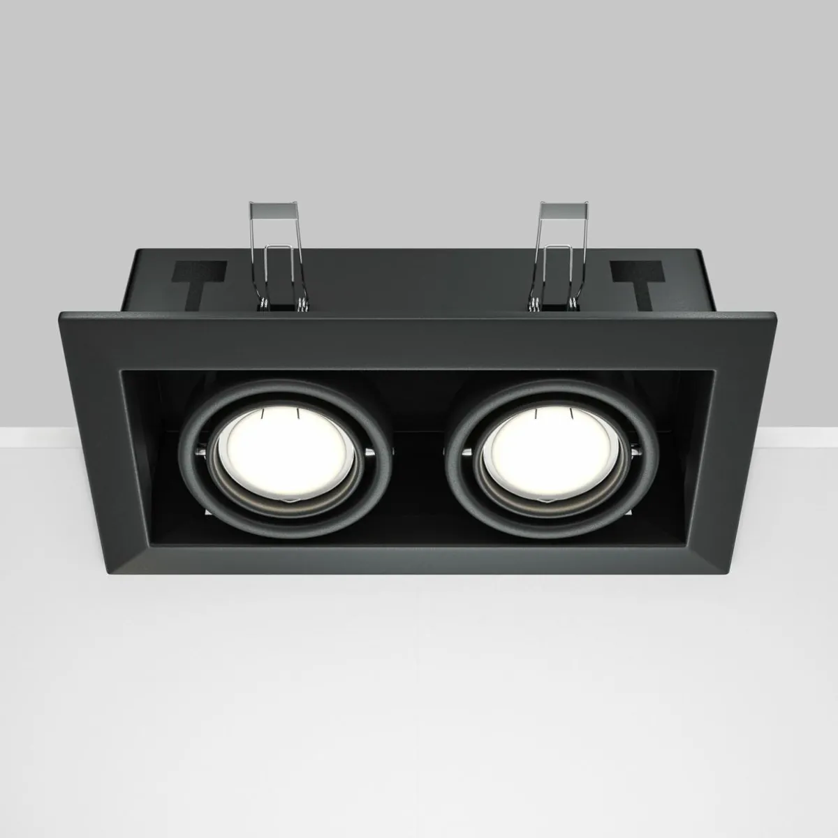 maytoni_luminaire_encastrable_metal_noir__x__cm___lampes_5.webp Best Sale Maytoni luminaire encastrable Metal, noir, 25 x 13 cm, à 2 lampes