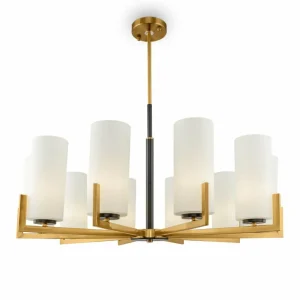 Discount Maytoni lustre Fortano, à 10 lampes, verre, E27