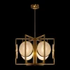 Discount Maytoni Marmo suspension en doré, à 6 lampes