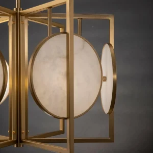 Discount Maytoni Marmo suspension en doré, à 6 lampes