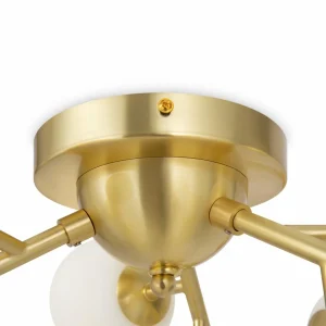 Online Maytoni plafonnier Dallas, à 12 lampes, doré/blanc