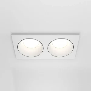 Flash Sale Maytoni plafonnier encastré Zoom blanc 17 x 9 cm à 2 lampes. IP65