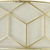 Store Maytoni plafonnier Messina, Ø 57 cm, beige, lin