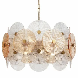 Store Maytoni Suspension Aster, verre, Ø 62,6 cm, 8 x E14